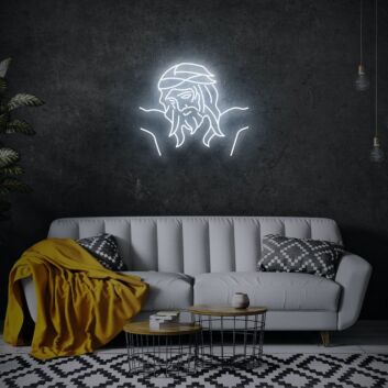 Darstellung von Jesus Christus LED-Neonschild für Wohnzimmer Andachtsraum