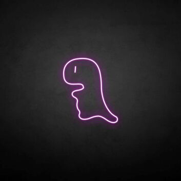 Kleiner Dinosaurier als LED-Neonschild