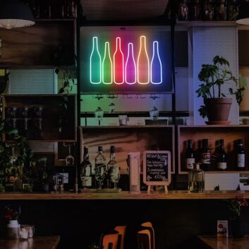 Flaschen LED-Neonschild für Bar und Restaurant