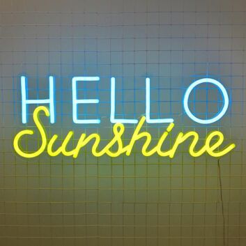 HELLO Sunshine LED-Neonschild für Schlafzimmer oder Wohnzimmer