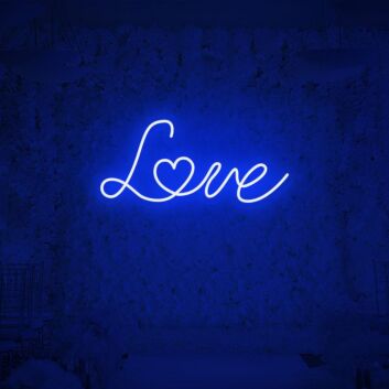 Love LED Neon Schriftzug mit Herz