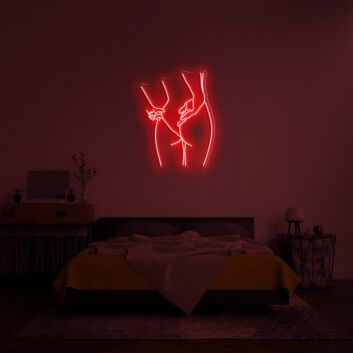 erotische Körperumrisszeichnung LED-Neonschild Schlafzimmer Bar