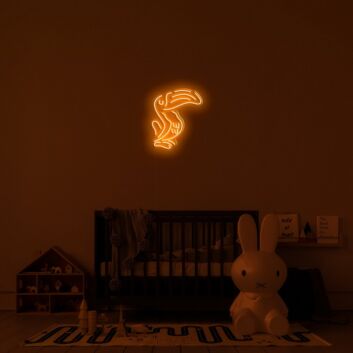 Tukan LED-Neonschild für Kinderzimmer