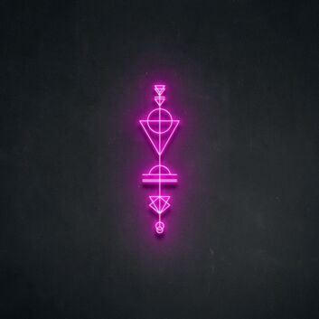 Geometrisches Symbol LED-Neonschild für Wohnzimmer oder Studio