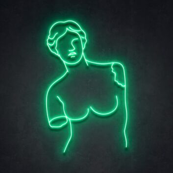Körperumriss einer Frau LED-Neonschild für Wohnzimmer Kunstgalerie