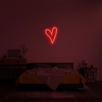Herzsymbol LED-Neonschild Schlafzimmer Wohnzimmer