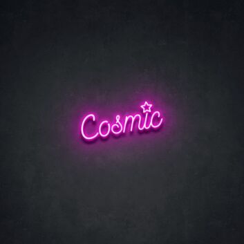 Cosmic LED Neon Schriftzug mit Stern