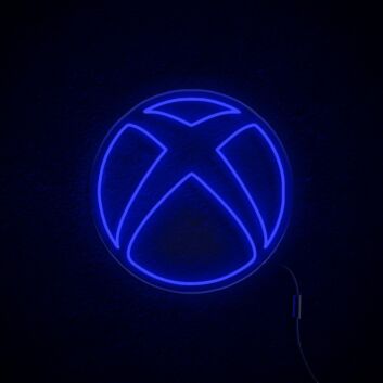 Kreis mit X Symbol LED-Neonschild Gaming Zimmer
