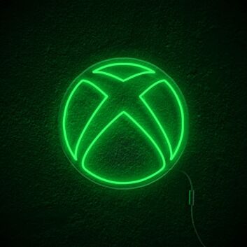 Kreis mit X Symbol LED-Neonschild Gaming Zimmer
