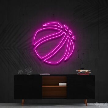 Basketball LED-Neonschild für Wohnzimmer Sportbar