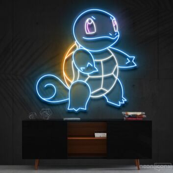 Blaues Cartoon Tier LED Neonschild als Wanddekoration