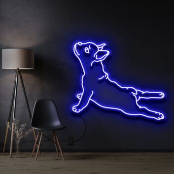 springender Hund LED-Neonschild für Wohnzimmer oder Haustierladen