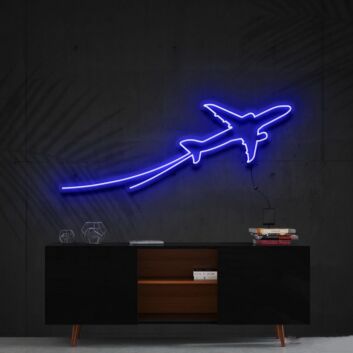 Passagierflugzeug LED-Neonschild Wohnzimmer Büro