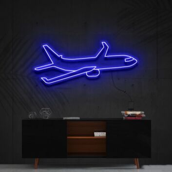 Passagierflugzeug LED-Neonschild Wohnzimmer Büro