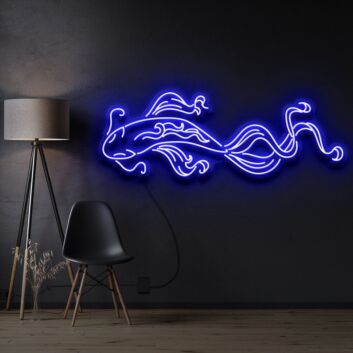Koi Fisch LED-Neonschild Wohnzimmer Büro