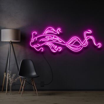 Koi Fisch LED-Neonschild Wohnzimmer Büro