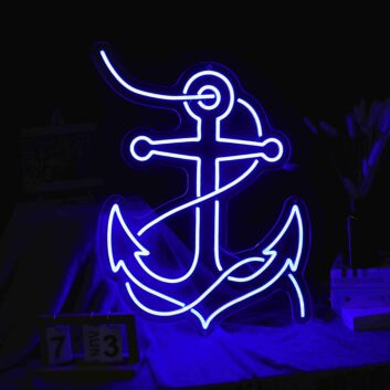 Schiffsanker LED-Neonschild für Bar oder Wohnzimmer