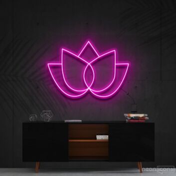 Lotusblume LED-Neonschild Wohnzimmer Yoga Studio