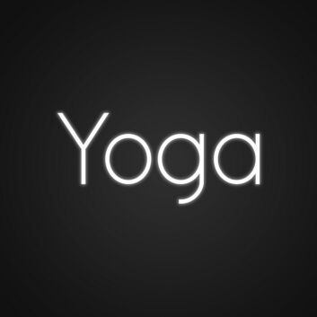 Yoga LED-Neonschild für Yoga Studio und Wellnessraum
