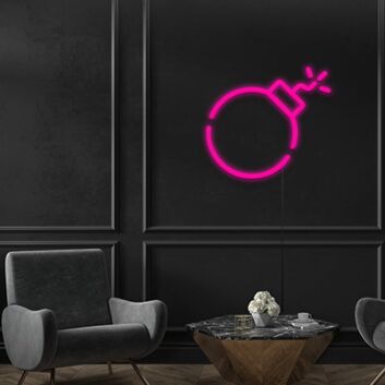 Bombe Symbol LED-Neonschild Wohnzimmer Bar