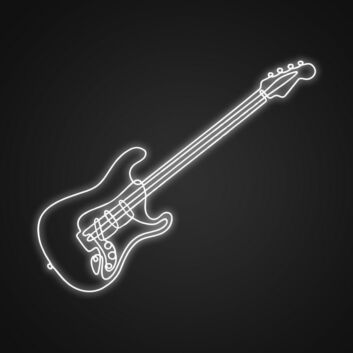E-Gitarre LED-Neonschild Musikstudio Bar