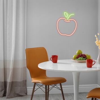 Apfel LED-Neonschild für Küche Esszimmer