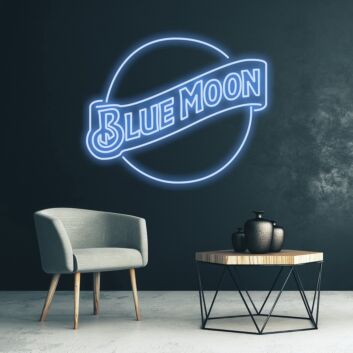 BLUE MOON LED-Neonschild Bar Restaurant