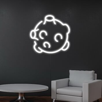 Asteroid LED-Neonschild Wohnzimmer Büro