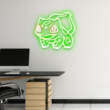 Grünes Monster LED Neonschild niedliches Cartoon Tier Neon Wanddeko für Gaming Zimmer Kinderzimmer oder Wohnzimmer
