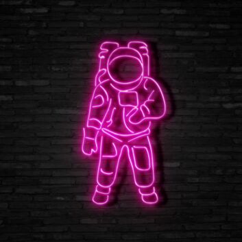 Astronaut LED-Neonschild Wohnzimmer Gamingzimmer