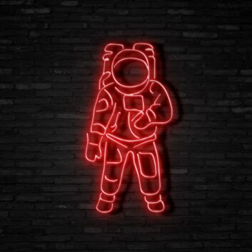 Astronaut LED-Neonschild Wohnzimmer Gamingzimmer