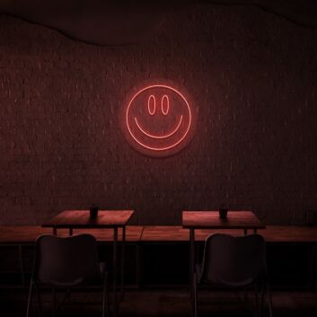 Smiley Gesicht LED-Neonschild Wohnzimmer Bar