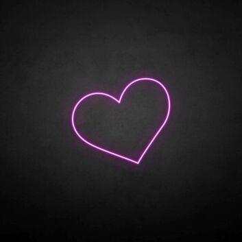 Herzsymbol LED-Neonschild für Wohn- und Schlafzimmer