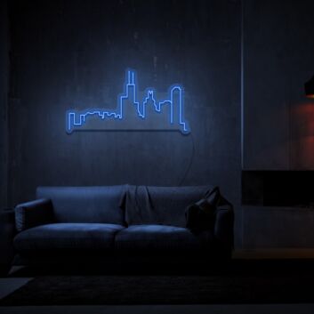 Stadt Skyline LED-Neonschild Wohnzimmer Büro