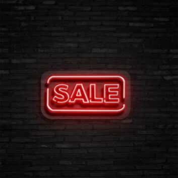 SALE LED-Neonschild für Shop Schaufenster