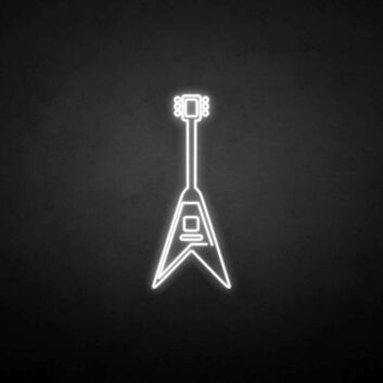 E-Gitarre LED-Neonschild Musikstudio Bar