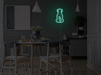 Hundesilhouette LED-Neonschild Wohnzimmer