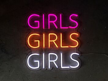 GIRLS GIRLS GIRLS LED-Neonschild für Bar Club