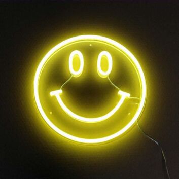 Smiley Gesicht LED-Neonschild Wohnzimmer Bar