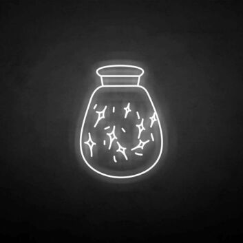 Zaubertrankflasche mit Glitzereffekt LED-Neonschild für Gaming Bar