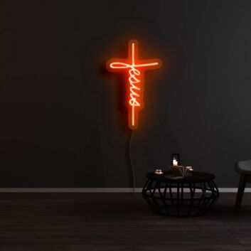 Jesus LED-Neonschild für Wohnzimmer und Gebetsraum