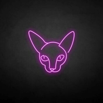 Katzenkopf LED-Neonschild für Wohnzimmer und Bar