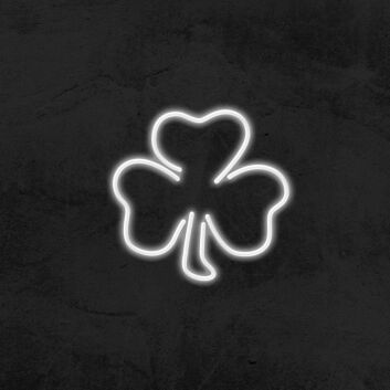 dreiblättriges Kleeblatt LED-Neonschild Wohnzimmer Bar