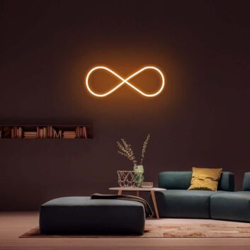 Unendlichkeitssymbol LED-Neonschild für Wohnzimmer und Home Decor