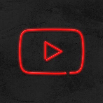 Play Symbol LED-Neonschild für Studio und Gaming