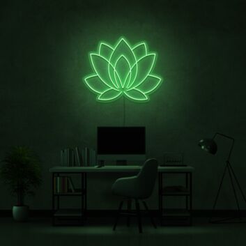 Lotusblume LED-Neonschild Wohnzimmer Home Office