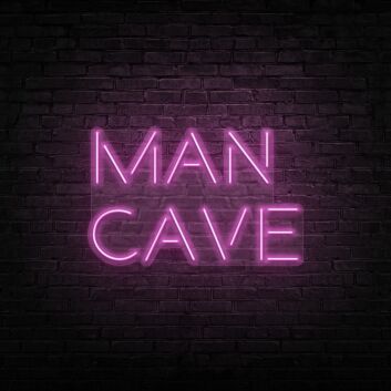 MAN CAVE LED-Neonschild für Wohnzimmer oder Arbeitszimmer