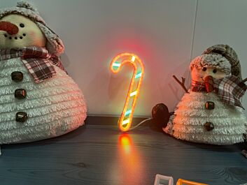 Zuckerstange LED-Neonschild Weihnachten Wohnzimmer