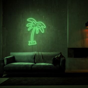 Palme LED-Neonschild Wohnzimmer Bar