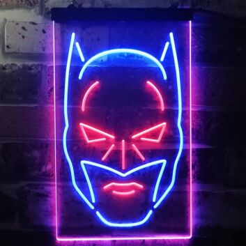 Batman Maske LED-Neonschild für Wohnzimmer Gamingzimmer